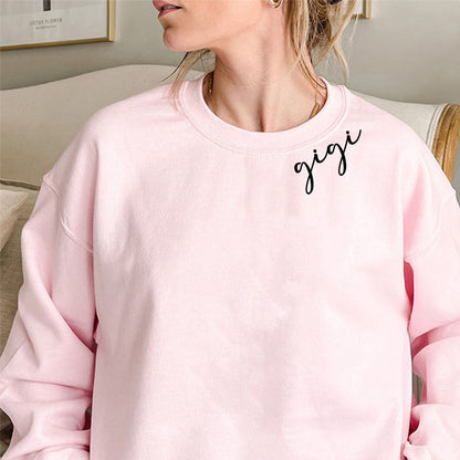 Mama Sweatshirt, with Children's Names on the Sleeve, Custom Mother's Day Sweatshirt